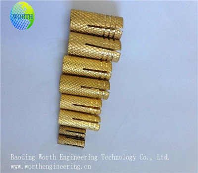  Custom Made CNC Machining Annular Knurl Brass Anchor